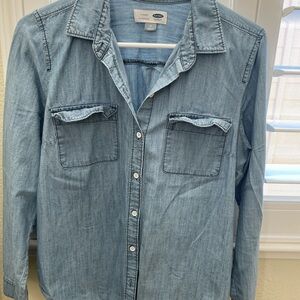 Old Navy Classic Blue Denim Shirt